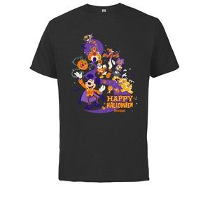 Mickey Mouse and Friends ''Happy Halloween'' - Short Sleeve Cotton T-Shirt‼️